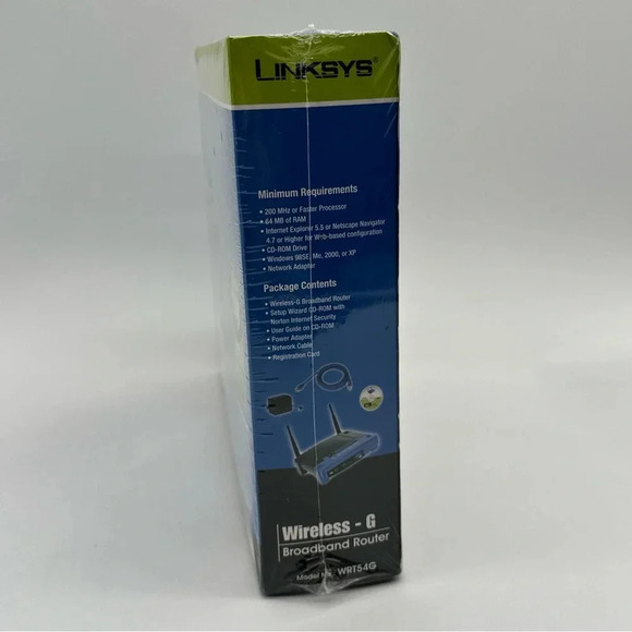 Linksys Wireless-G 2.4 Ghz Broadband 4PORT 802.11g Router WRT54GS NEW SEALED - Picture 2 of 6
